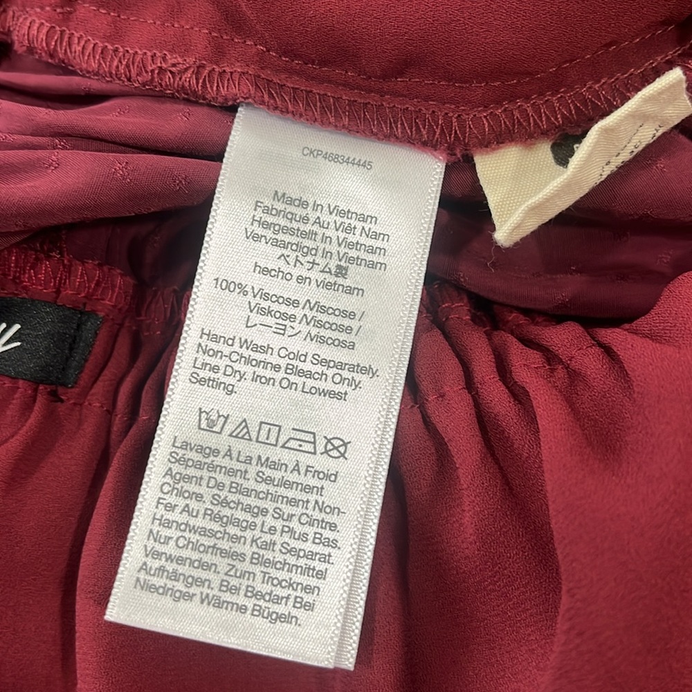 Madewell Wine Red Flutter-Sleeve Jumpsuit - Picture 13 of 14